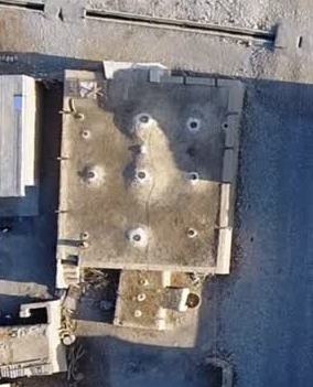 تصویربرداری هوایی از پشت‌بام حمام قلعه پور اشرف (عباس عزیز پور ۱۳۹۶)