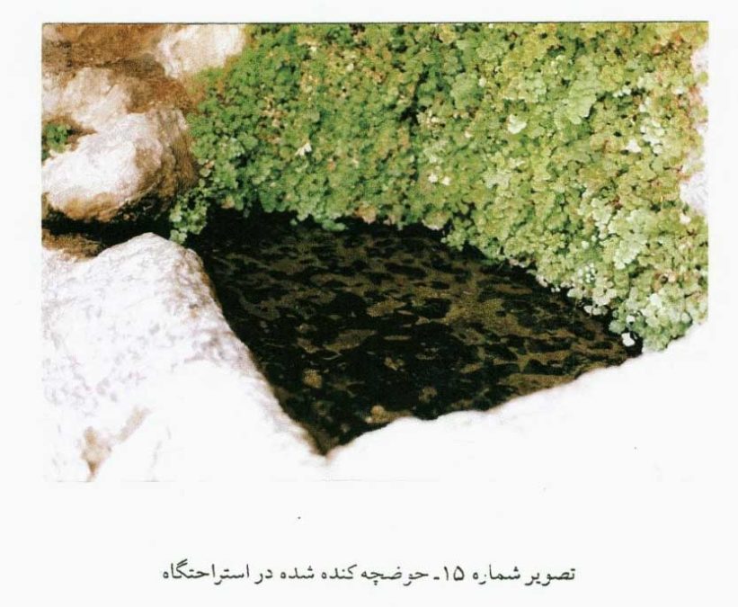 حوضچه کنده شده در استراحتگاه -- تنگه بهرام چوبین