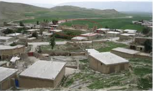 موقعیت بنای قلعه پور اشرف در روستای شیخ مکان